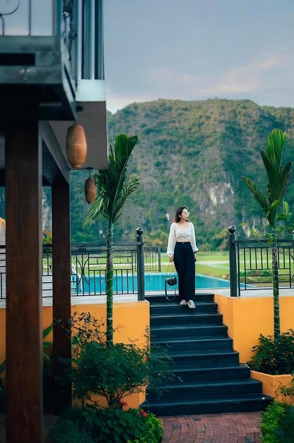 Апартаменты Papaya Bungalow & Rice Fields Ниньбинь Экстерьер фото