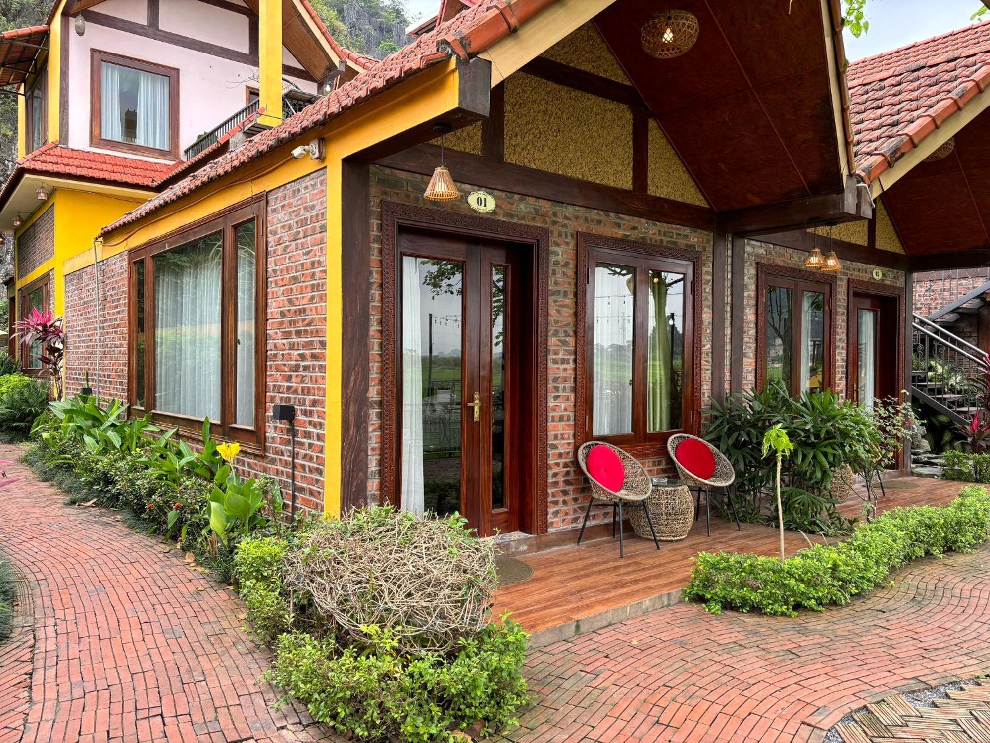Апартаменты Papaya Bungalow & Rice Fields Ниньбинь Экстерьер фото