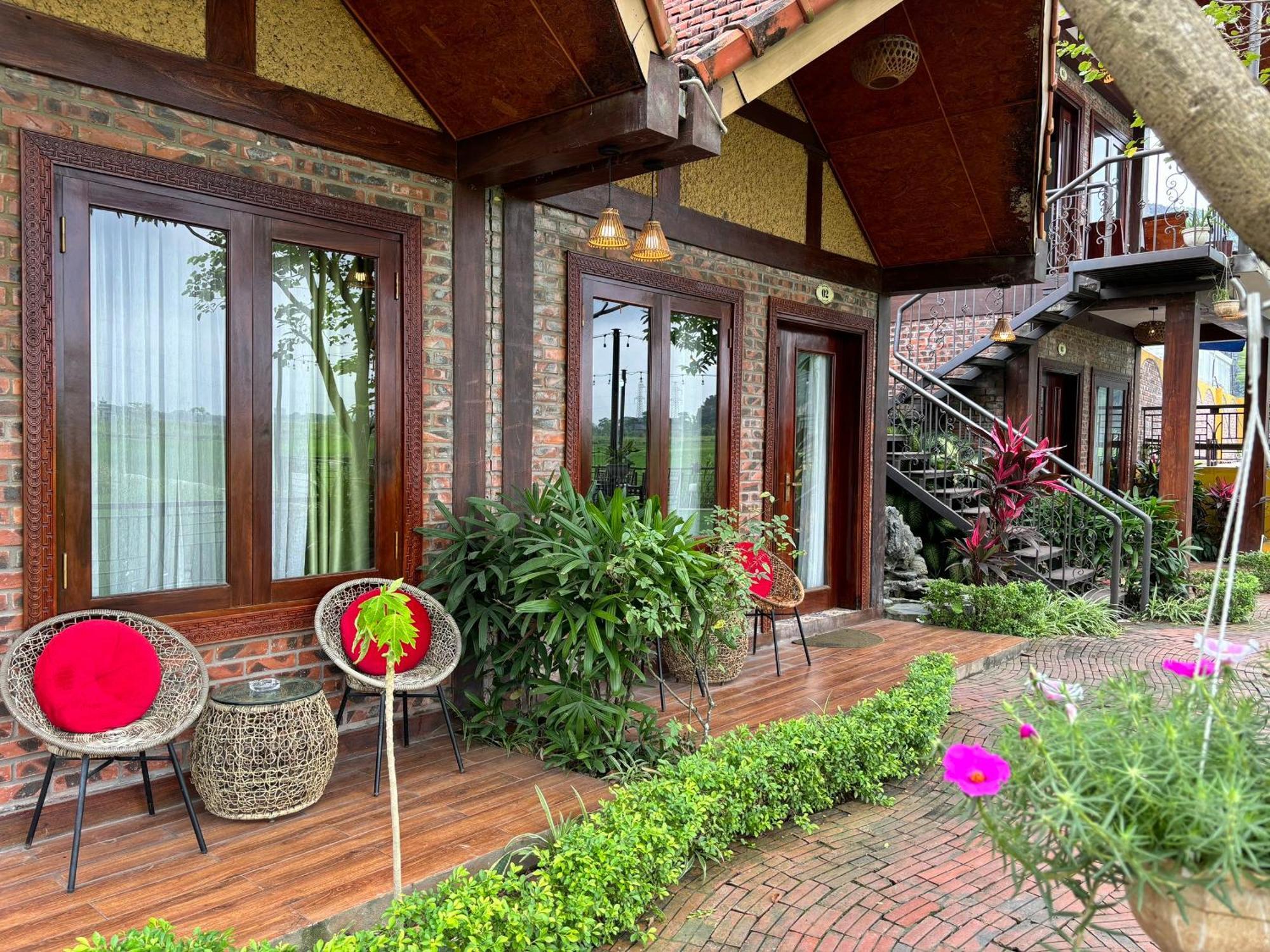 Апартаменты Papaya Bungalow & Rice Fields Ниньбинь Экстерьер фото
